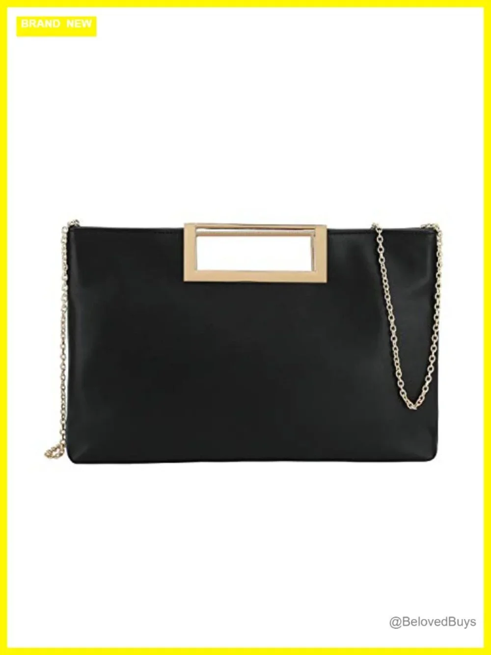 Convertible PU Leather Clutch Purse with Chain Strap